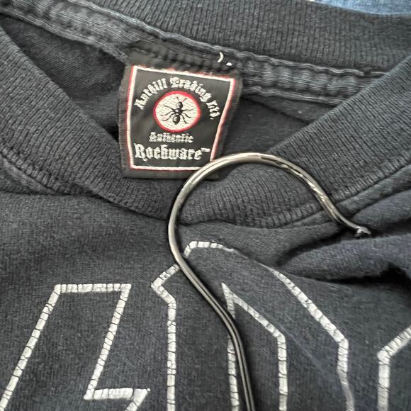 AC/DC Back in Black 2005 Graphic Tee Y2K Short Sleeve Anthill Trading - L - Picture 3 of 4